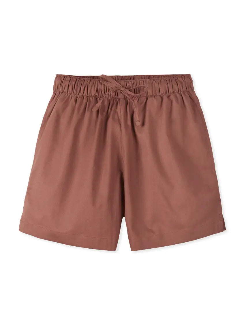 Women's Organic Cotton Pyjama Shorts Evergreen