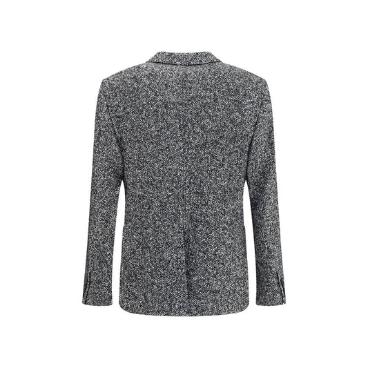 Dolce & Gabbana Gray Fleece Wool Coat