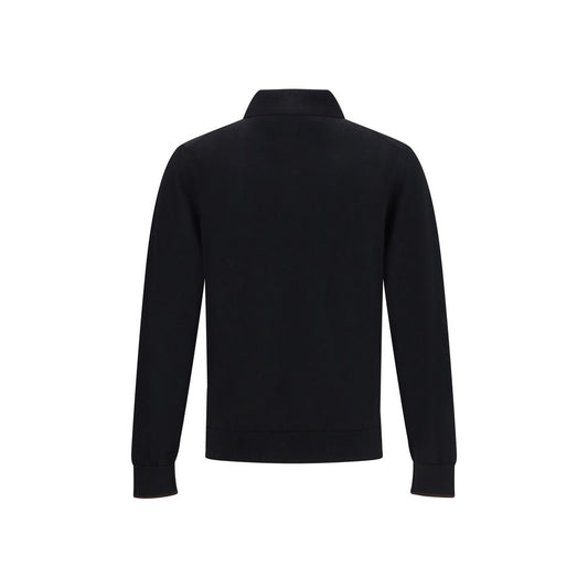 Cruna Black Wool Sweatshirt