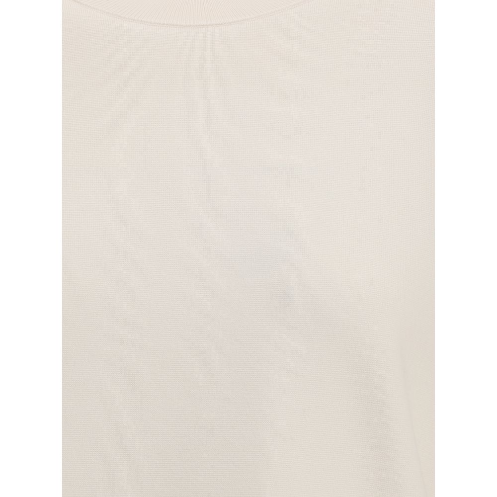 Max Mara White Polyester T-Shirt