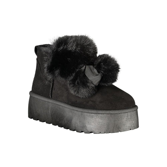 Laura Biagiotti Black Polyester Women Boot