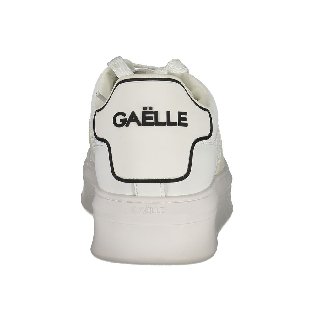 Gaelle Paris White Polyethylene Sneaker