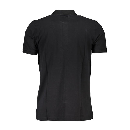 Gianmarco Venturi Black Cotton Polo Shirt