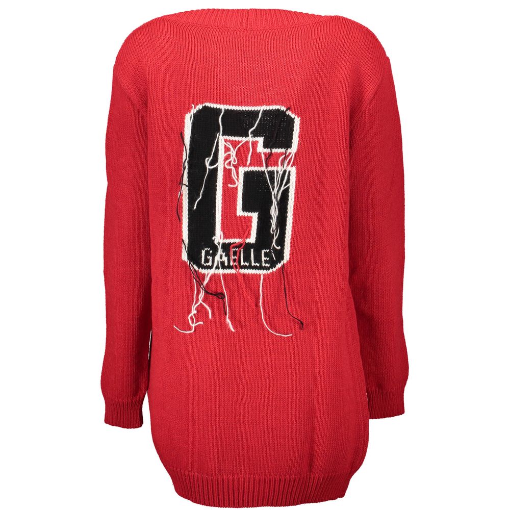 Gaelle Paris Rosso Acrylic Women Cardigan