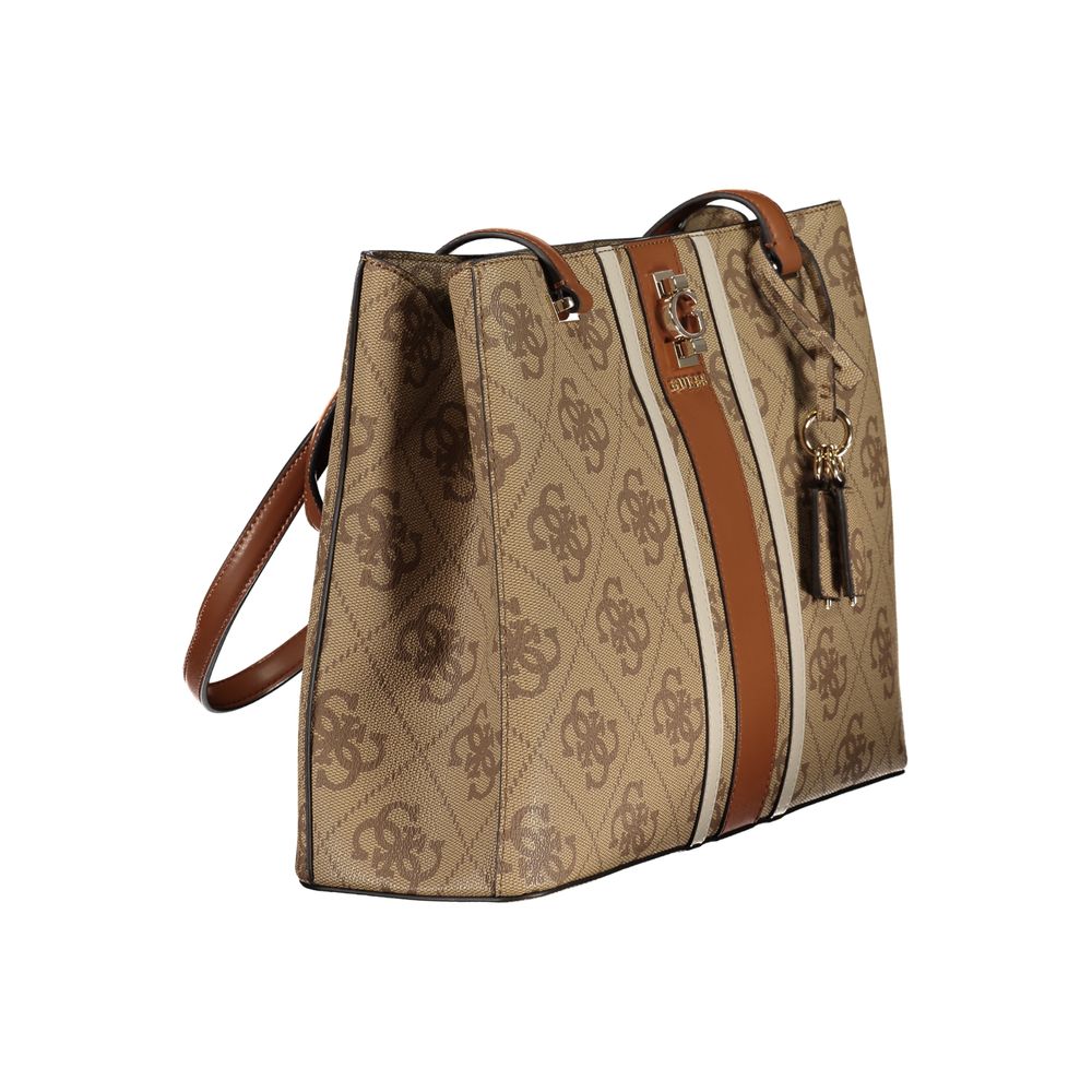 Guess Jeans Beige Polyurethane Women Handbag
