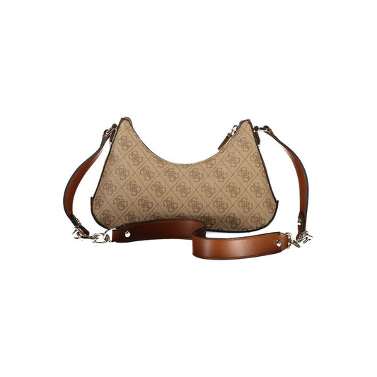 Guess Jeans Beige Polyurethane Women's Shoulder Bag