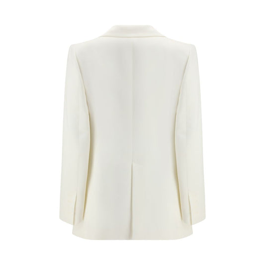 SA SU PHI White Silk Blazer