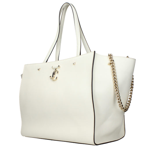 Jimmy Choo White Leather Shoulder Bag