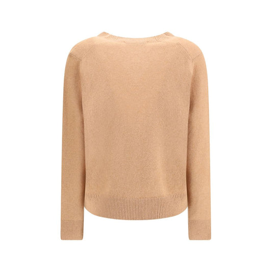 Maison Kitsuné Brown Wool Cardigan