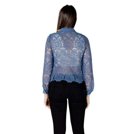 Morgan De Toi Blue Polyester Blouse