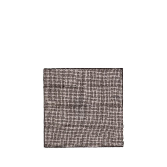 Brunello Cucinelli Brown Silk Scarf