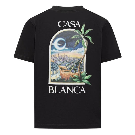 Casablanca Black Cotton Men's T-Shirt
