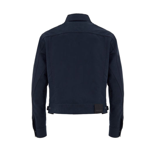 Tom Ford Blue Cotton Shell Jacket