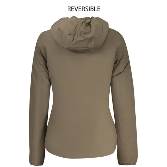 K-WAY Brown Nylon Women Jacket