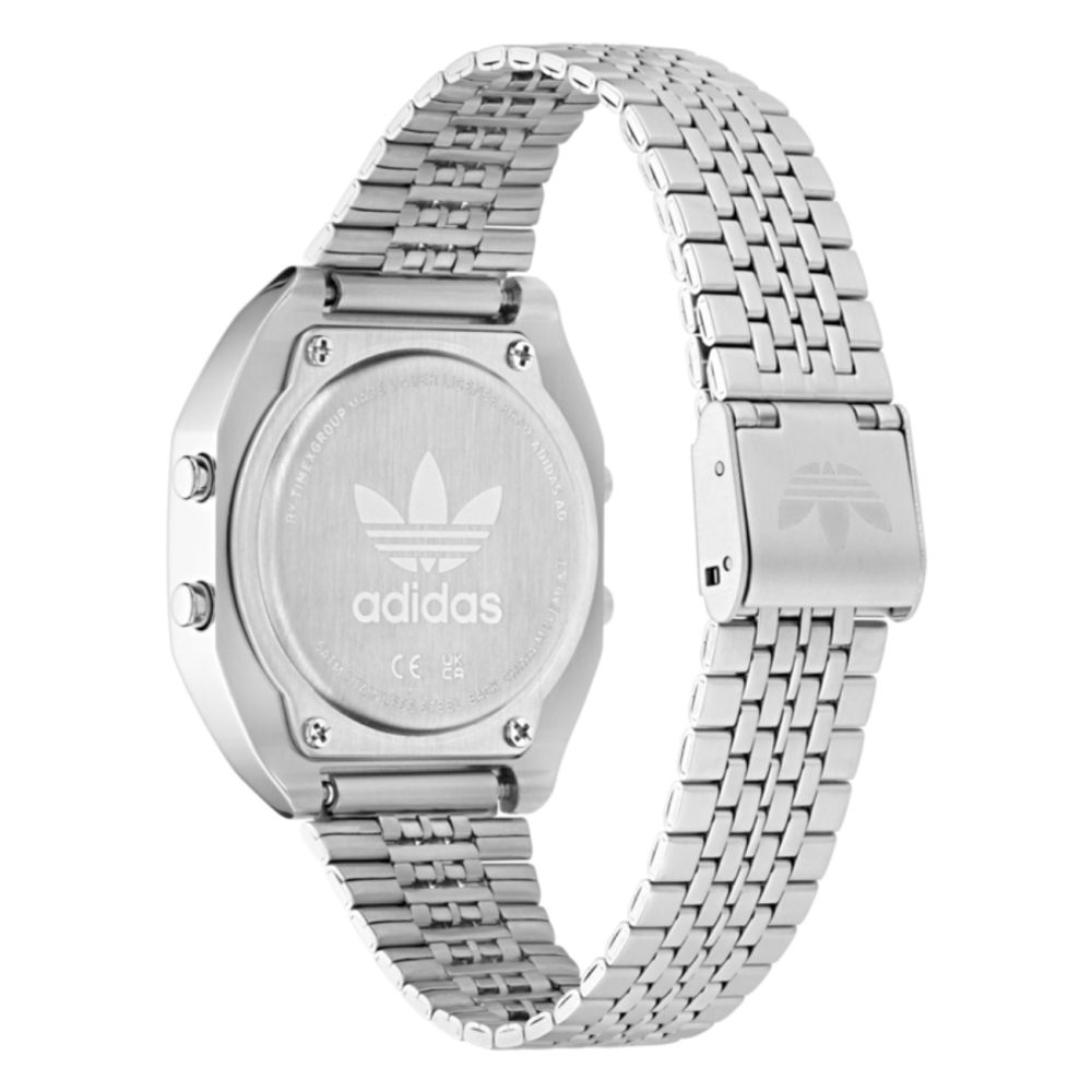 Adidas Gray Stainless Steel Digital Watch
