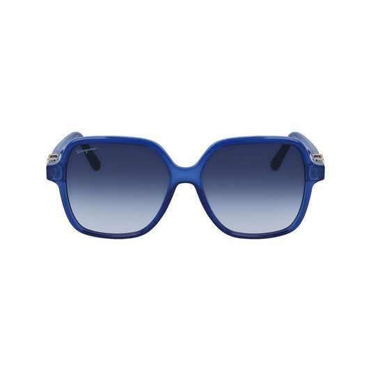 Ferragamo Blue Injected Sunglasses
