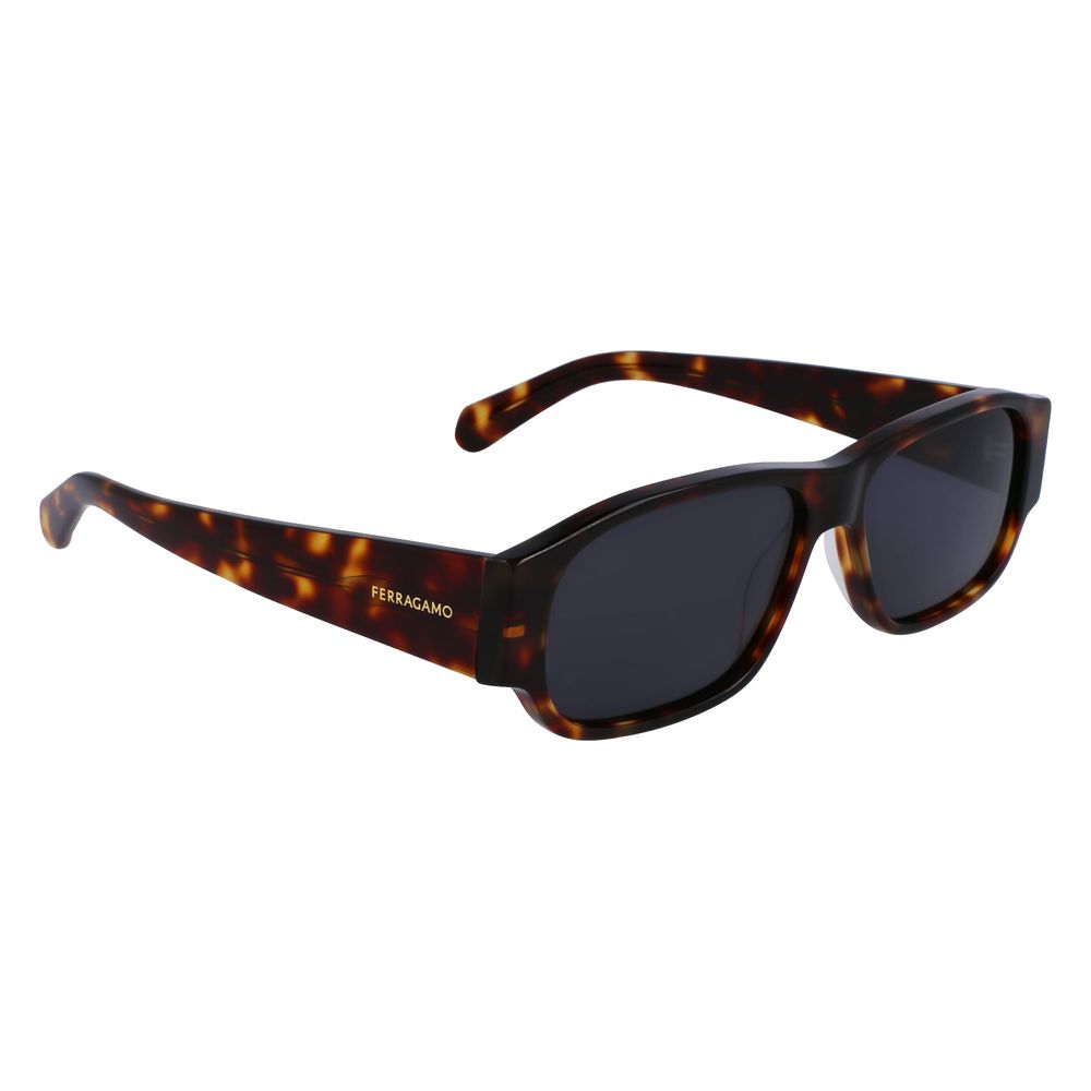 Ferragamo Brown Acetate Sunglasses