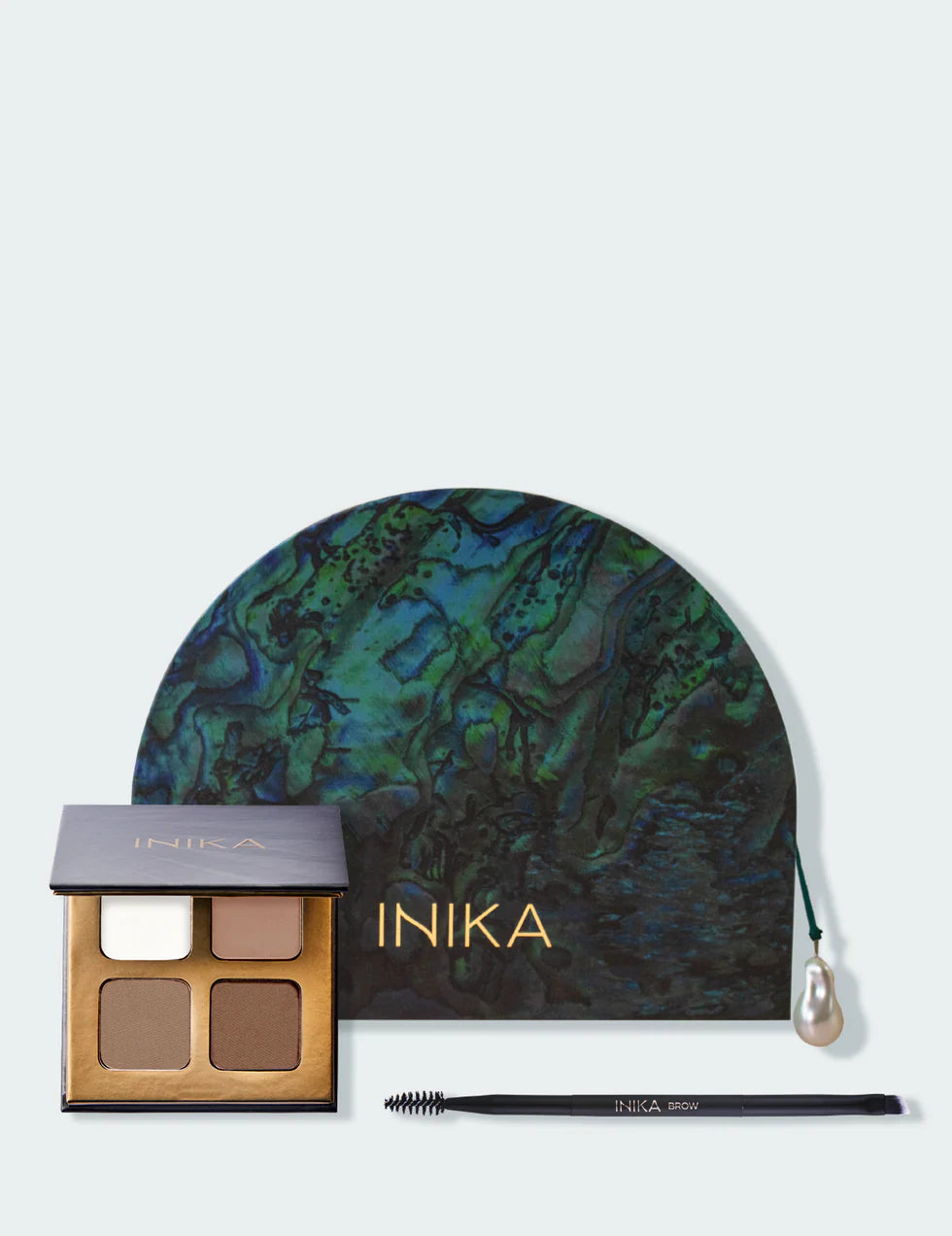 INIKA Organic Ultramarine Natural Brow Set COLOUR Medium