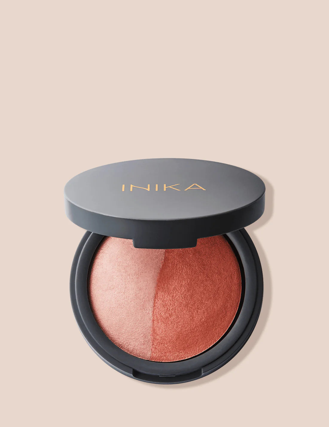 INIKA Organic Mineral Baked Blush Duo COLOUR BURNT  PEACH