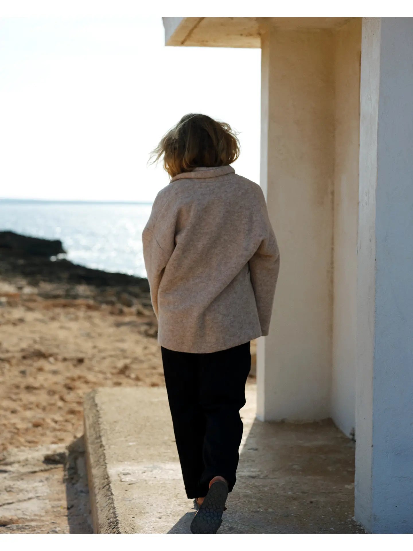 314 Bruc Jacket Organic Wool Blue