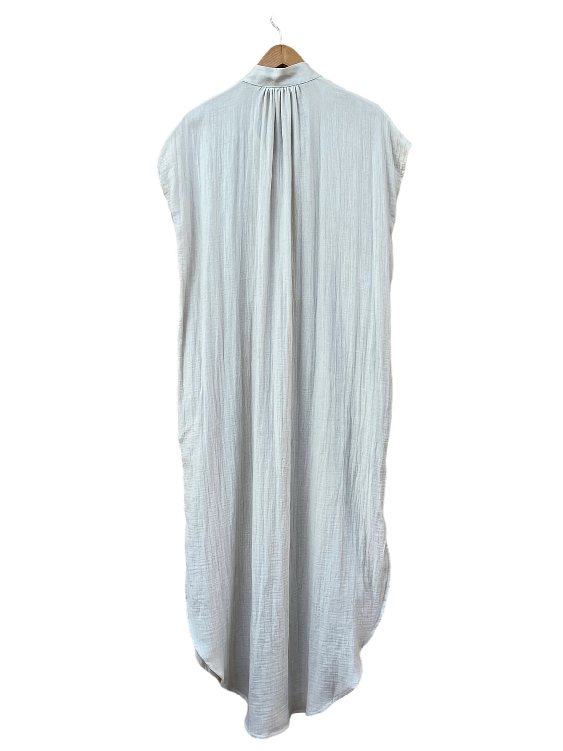 771 Nesprer Dress Beige Organic Cotton Gauze Blue