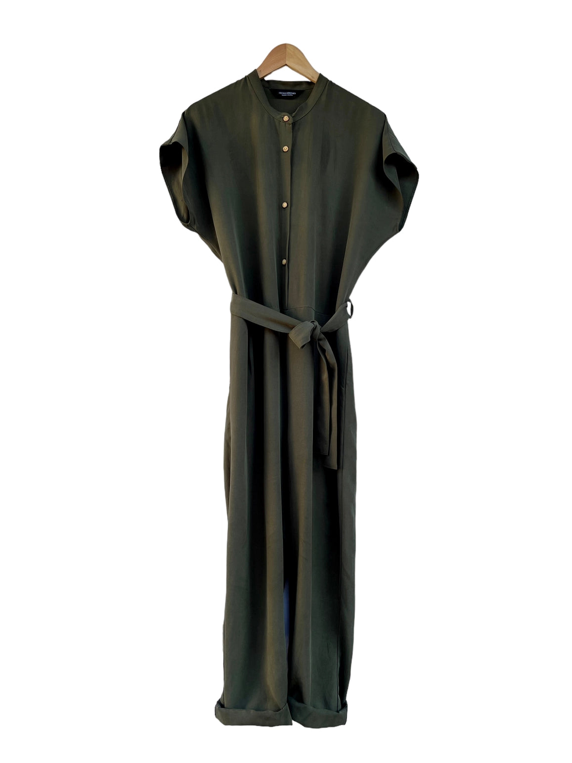 651 Anet Relaxed Lyocell Jumpsuit Sage green