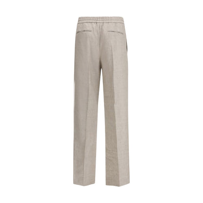 Brioni Gray Linen Casual Pants