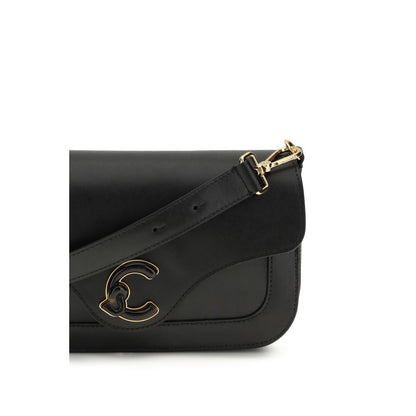 Coccinelle Black Calf Leather Bos Taurus Shoulder Bag