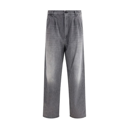 Maison Margiela Gray Cotton Jeans Denim