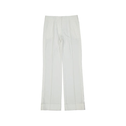 BLANCA VITA White Polyester Casual Pants