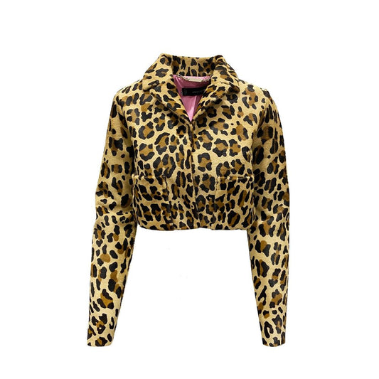 Dsquared² Brown Calfskin Full-Length Jacket