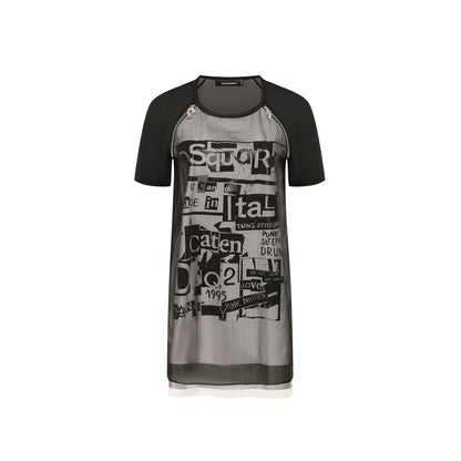 Dsquared² Black Silk Casual Dress