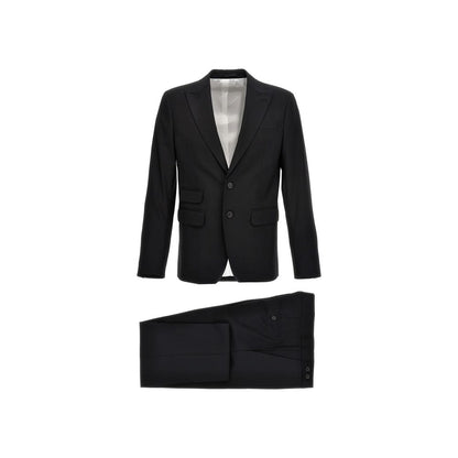 Dsquared² Black Elastane Two-Piece Suit