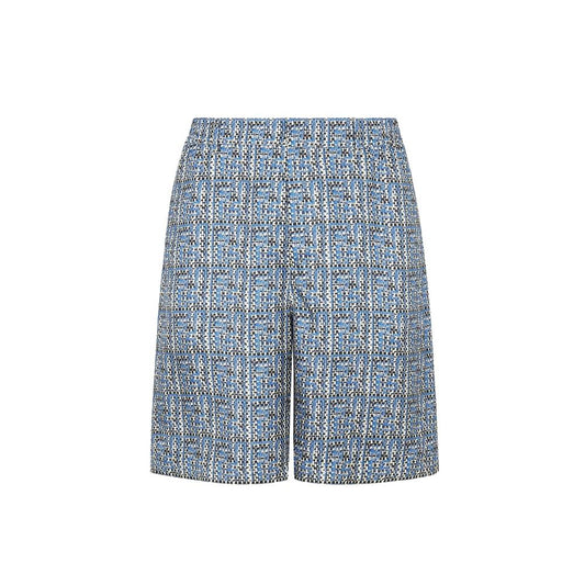 Fendi Blue Silk Knee Length