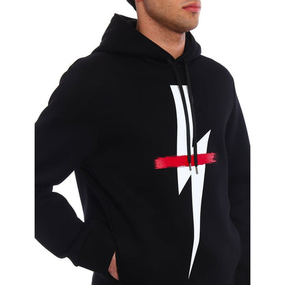 Neil Barrett Black Cotton Sweatshirt