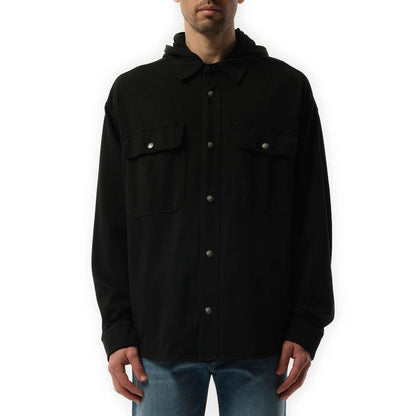 Palm Angels Black Denim Shirt