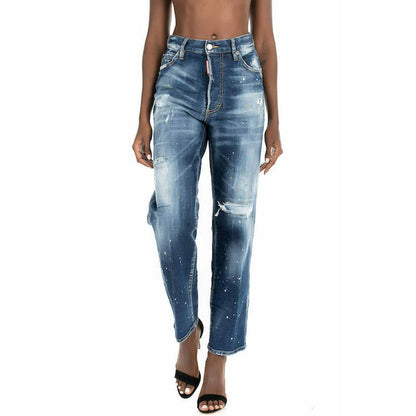 Dsquared² Blue Cotton Jeans Denim