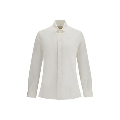 Valentino White Cotton Dress Shirt