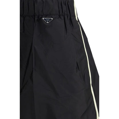 Prada Black Recycled Polyamide Bermuda Shorts