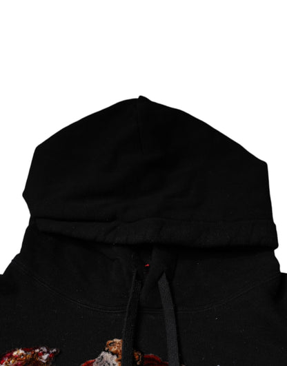 Dolce & Gabbana Black Paradiso Hooded Men Sweatshirt Sweater