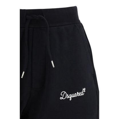 Dsquared² Black Cotton Bermuda Shorts