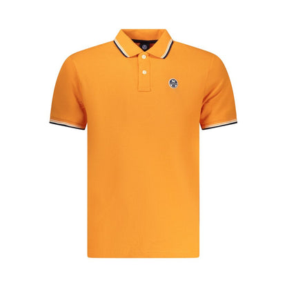 North Sails Arancione Cotton Men Polo