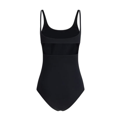 Courrèges Black Elastane One-Piece Swimsuit