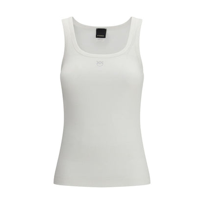 PINKO White Cotton Tank Tops