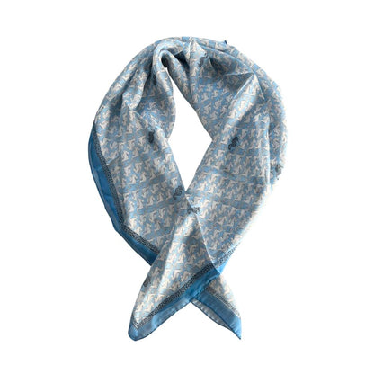 Borbonese Blue Silk Women Scarf
