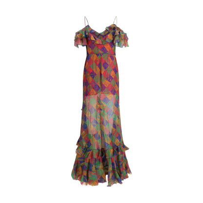 Etro Multicolor Silk Casual Dress