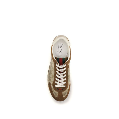 Gucci Brown Calf Leather Bos Taurus Sneakers
