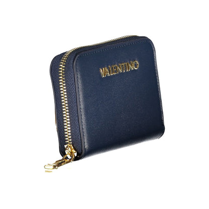 Mario Valentino Blue Polyurethane Women's Wallet