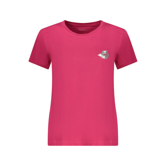 Pepe Jeans Rosso Cotton Women T-Shirt