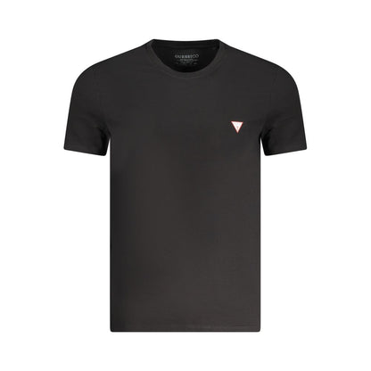 Guess Jeans Black Cotton Men's T-Shirt
